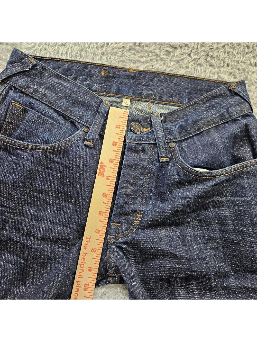 DYLAN GEORGE Selvedge Jeans 5700CS Straight Dark Wash 31 (fits 30x31) USA Made - Picture 7 of 15